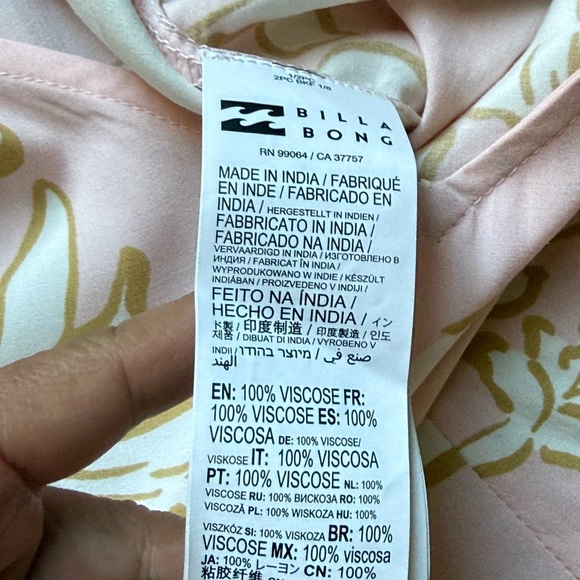 Billabong Sweet Sunshine Floral Spaghetti Strap Midi Dress Size S - Picture 5 of 11